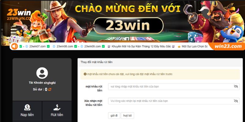 Hướng Dẫn Rút Tiền 23Win Các Bước Căn Bản, Nhanh Chóng 4 rut tien 23win 4