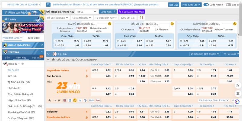 Cược Thể Thao 23Win - Sàn Cá Độ Xanh Chín Uy Tín Số 1 4 the thao 23win 4
